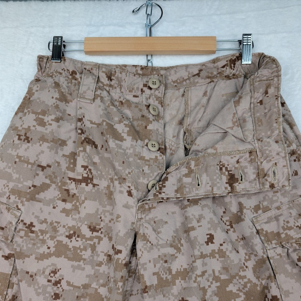 VTG USMC Cargo Pants Men's 34x30 Tan Desert Digital MARPAT Camo Military Y2K